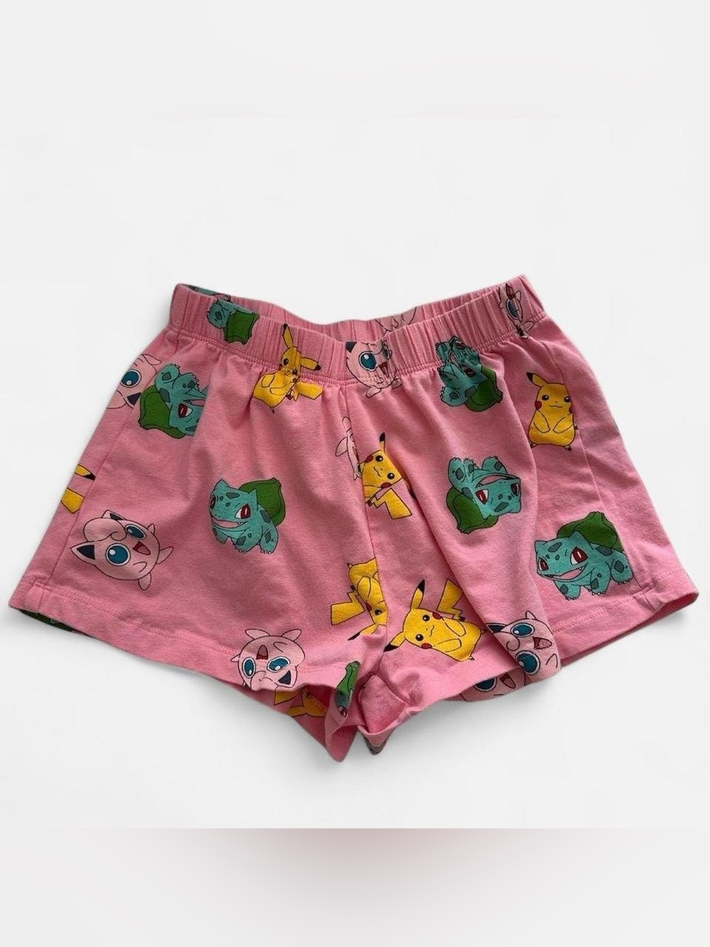 Pokemon Girls Pink Pajama Short Bottoms Size 8-9